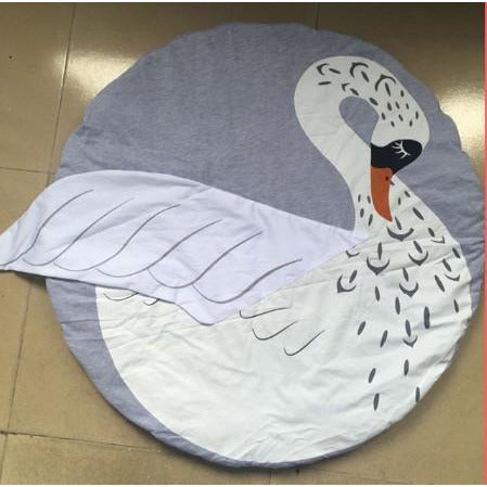 Little Paws Grey and White Crawling Baby 90 x 90 Nursery Crawling Mats- In 14 Design Options
