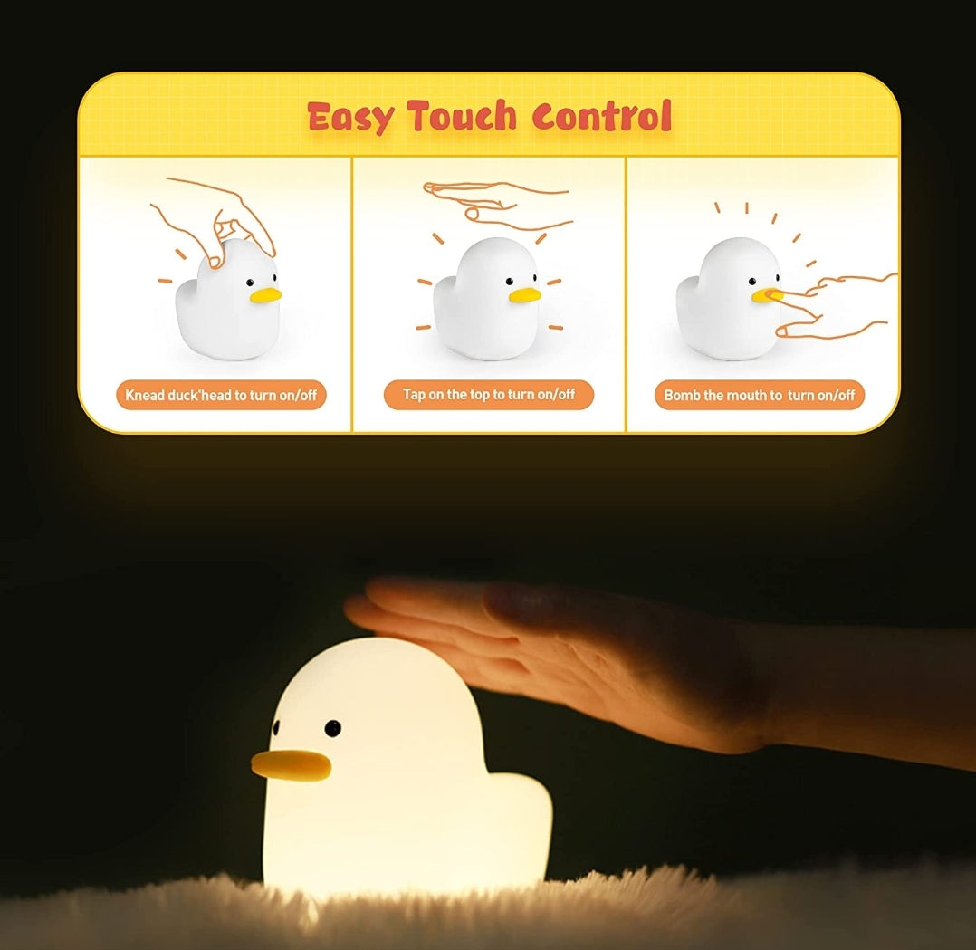 Sleepy Ducky Silicone Rechargable Night Light