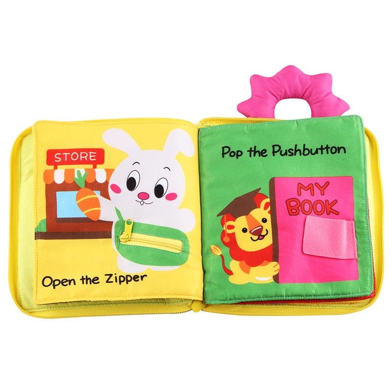 My First 3D Cloth Book Montessori Infant Early Cognitive Education