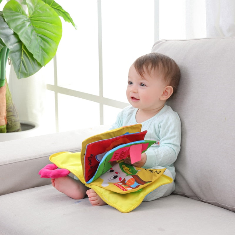 My First 3D Cloth Book Montessori Infant Early Cognitive Education