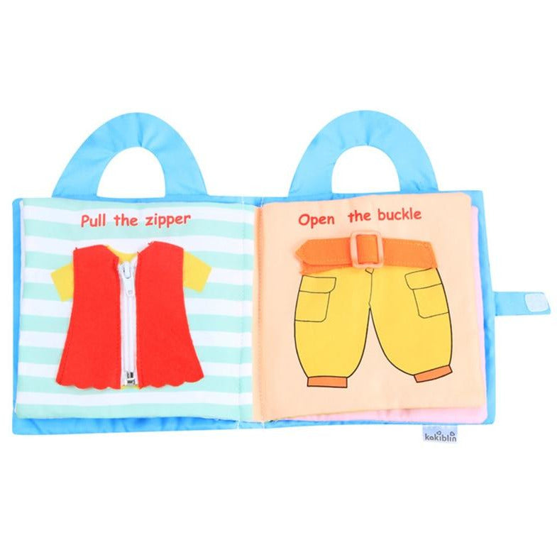 Pigtail Gal - My First 3D Cloth Book Montessori Infant Early Cognitive Education