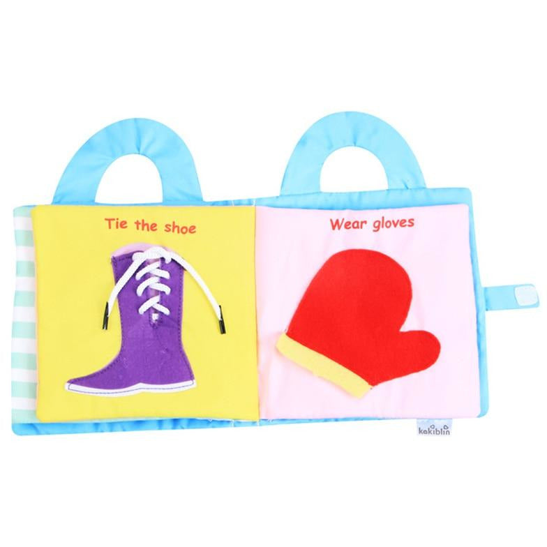 Pigtail Gal - My First 3D Cloth Book Montessori Infant Early Cognitive Education