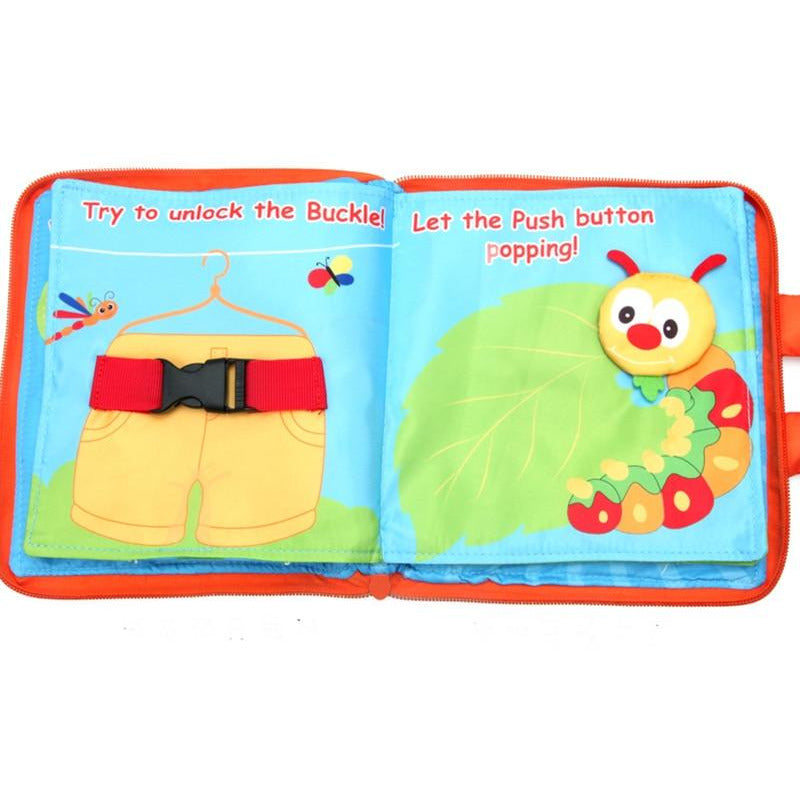 Sunflower My First 3D Cloth Book Montessori Infant Early Cognitive Education