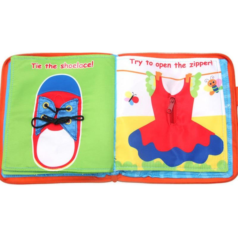 Sunflower My First 3D Cloth Book Montessori Infant Early Cognitive Education