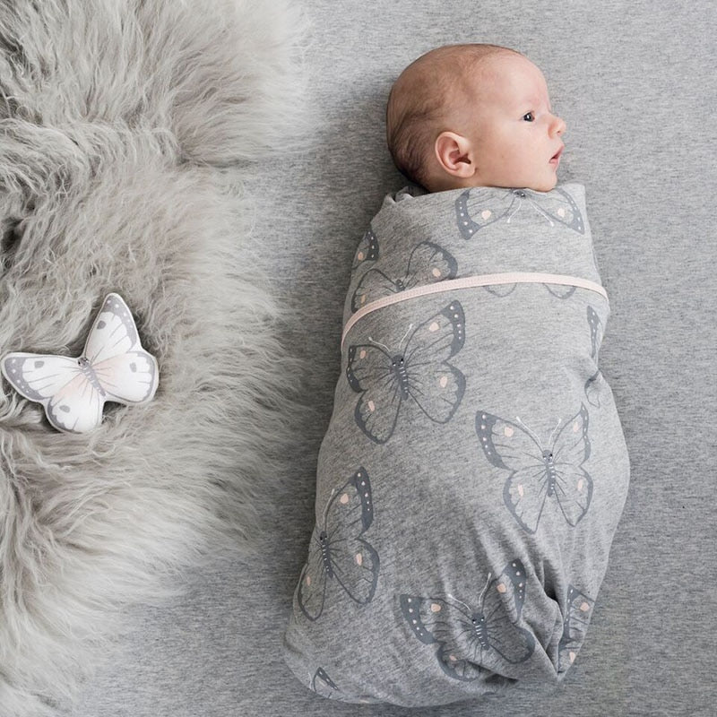 Little Paws Grey & White Nursery Blanket - In 7 Design Options