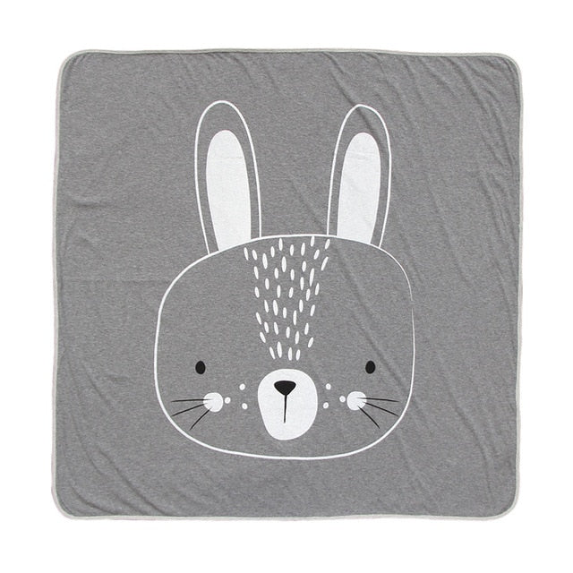 Little Paws Grey & White Nursery Blanket - In 7 Design Options