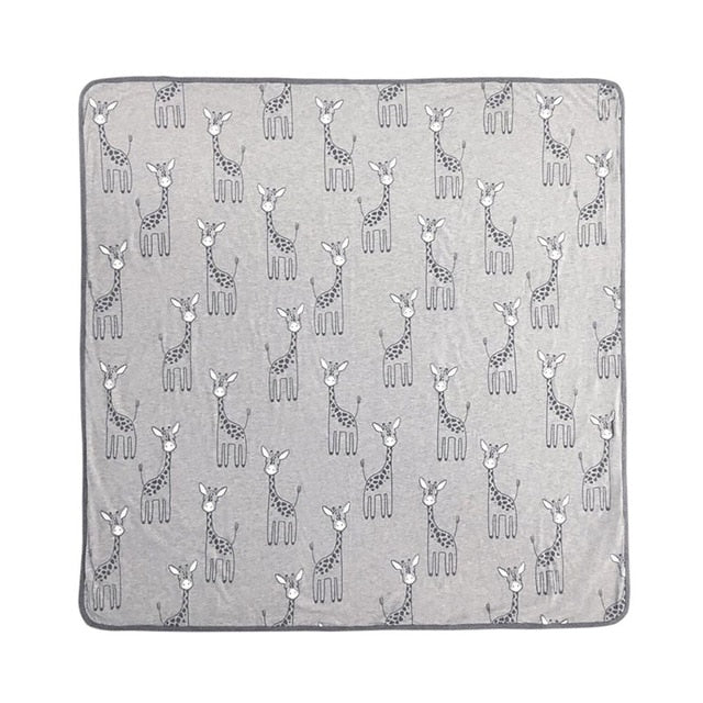 Little Paws Grey & White Nursery Blanket - In 7 Design Options