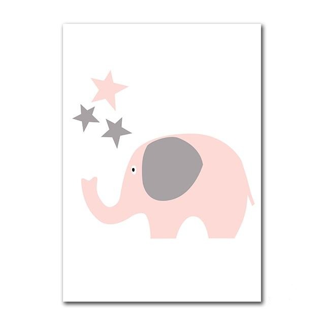 Personalised Birth Stamp Canvas Nursery Art