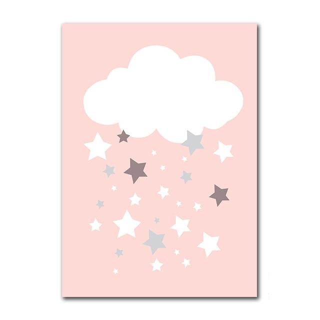 Personalised Birth Stamp Canvas Nursery Art
