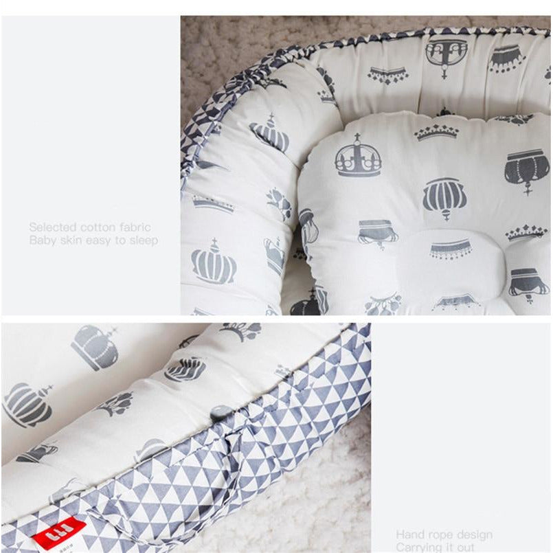 Harmony Cocoon Premium Co-sleeping Portable Lounger 88 x 53 Nest with Pillow - In 23 Design Options