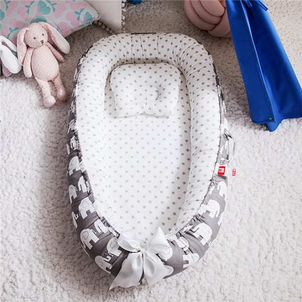 Harmony Cocoon Premium Co-sleeping Portable Lounger 88 x 53 Nest with Pillow - In 23 Design Options