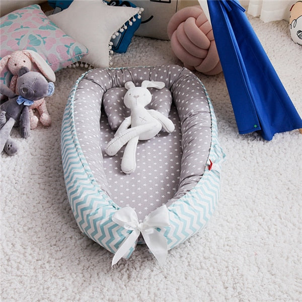 Harmony Cocoon Premium Co-sleeping Portable Lounger 88 x 53 Nest with Pillow - In 23 Design Options