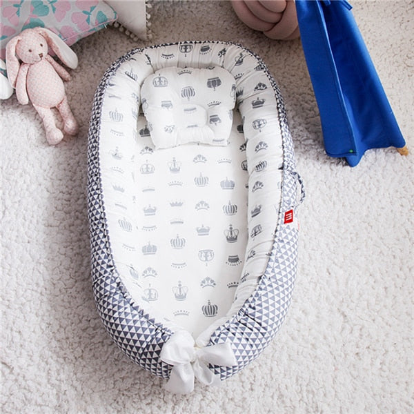 Harmony Cocoon Premium Co-sleeping Portable Lounger 88 x 53 Nest with Pillow - In 23 Design Options