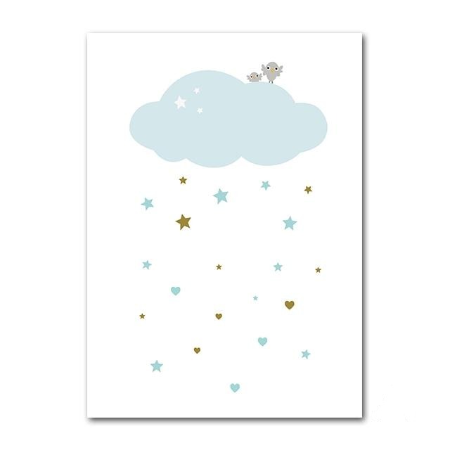 Hot Air Balloon Canvas Nursery Art