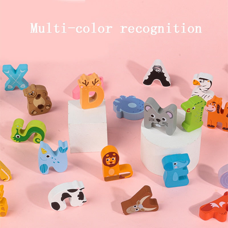Kabi Montessori Animal Alphabet 30" X 30" Puzzle Board