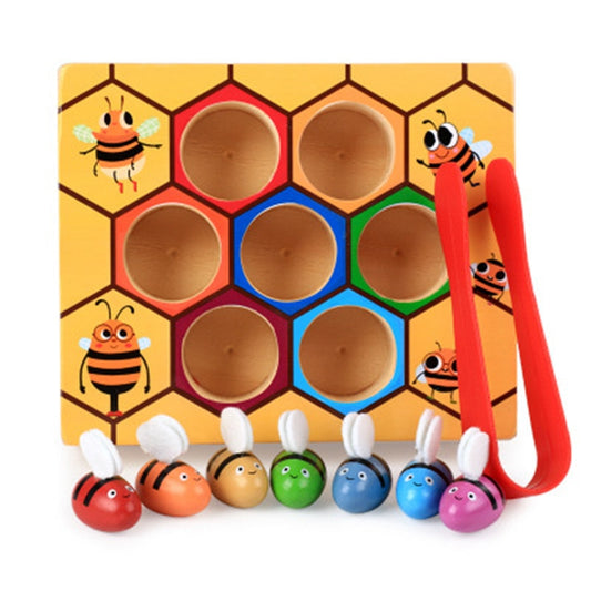 Montessori Wooden Honeycomb Kawaii Game