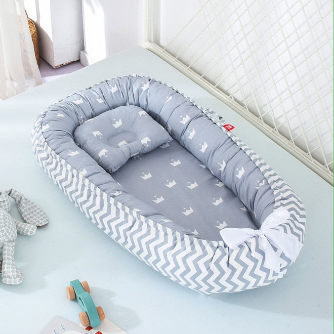 Harmony Cocoon Premium Co-sleeping Portable Lounger 88 x 53 Nest with Pillow - In 23 Design Options