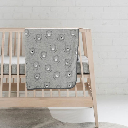 Little Paws Grey & White Nursery Blanket - In 7 Design Options