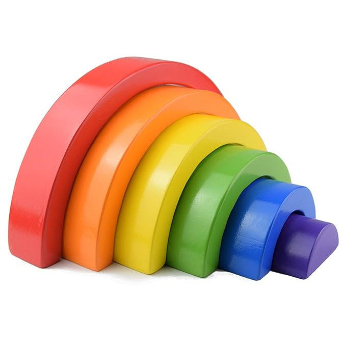 Montessori Wooden Rainbow Stacking Blocks