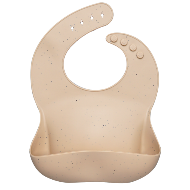 Earthy Tones Silicone Waterproof BPA & Phthalate Free Feeding Bib - In 8 Color Options