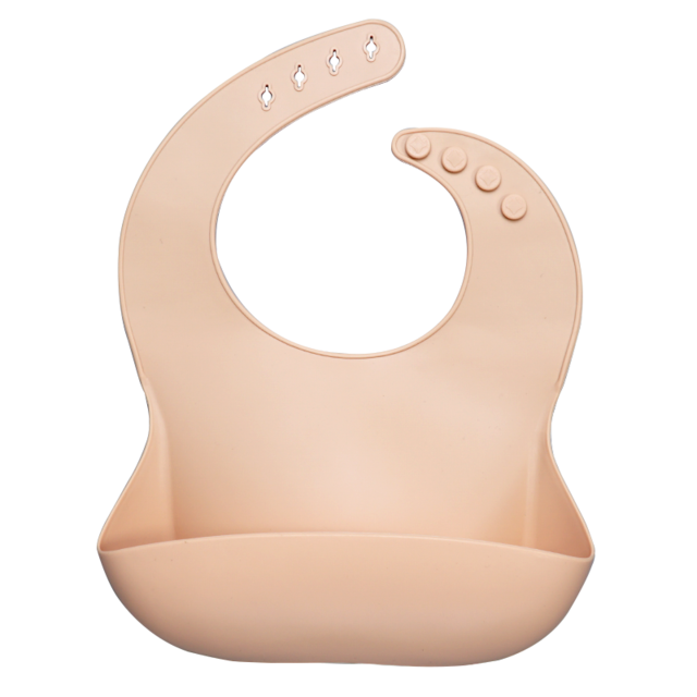 Earthy Tones Silicone Waterproof BPA & Phthalate Free Feeding Bib - In 8 Color Options