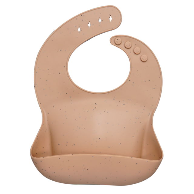 Earthy Tones Silicone Waterproof BPA & Phthalate Free Feeding Bib - In 8 Color Options