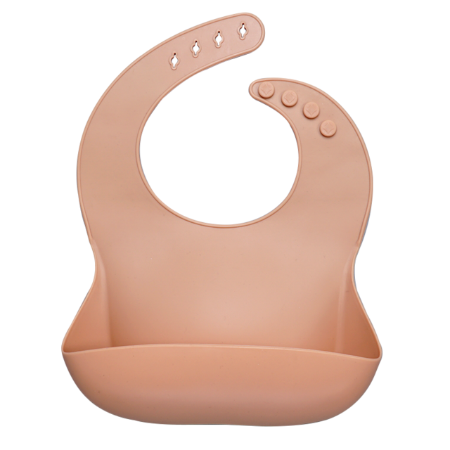 Earthy Tones Silicone Waterproof BPA & Phthalate Free Feeding Bib - In 8 Color Options