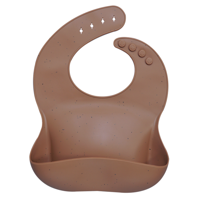 Earthy Tones Silicone Waterproof BPA & Phthalate Free Feeding Bib - In 8 Color Options