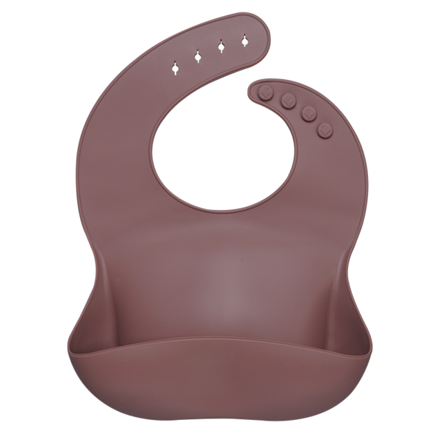 Earthy Tones Silicone Waterproof BPA & Phthalate Free Feeding Bib - In 8 Color Options