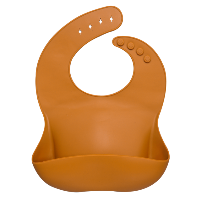 Earthy Tones Silicone Waterproof BPA & Phthalate Free Feeding Bib - In 8 Color Options