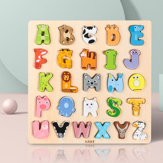 Kabi Montessori Animal Alphabet 30" X 30" Puzzle Board